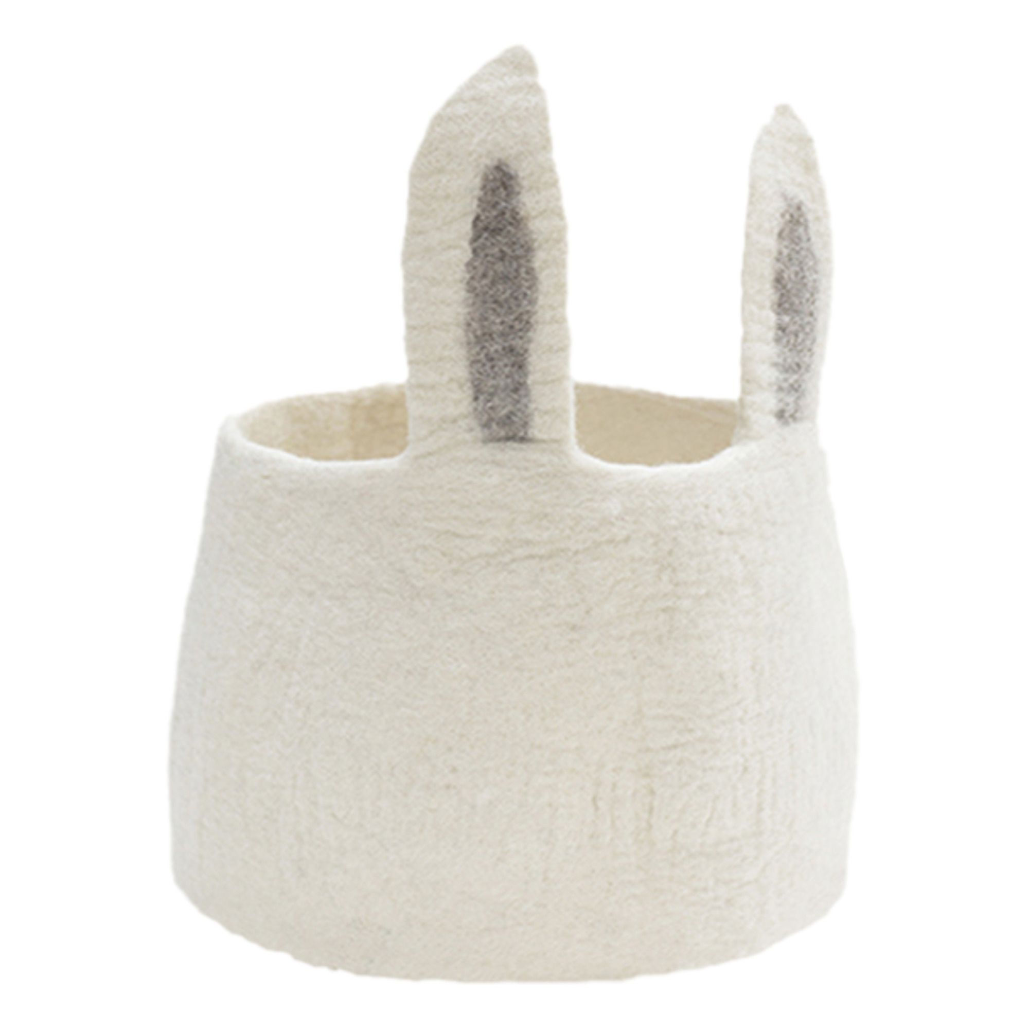 Muskhane - Corbeille Pasu Lapin en feutre - Naturel