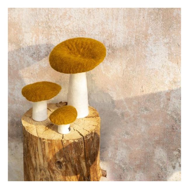 Dekorativer Pilz aus Filz | Karamel