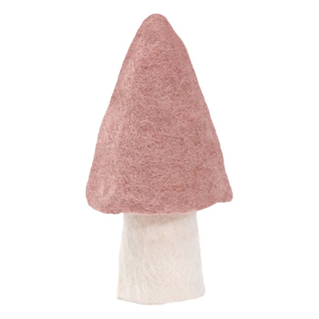 Felt Morel Mushroom | Pale pink