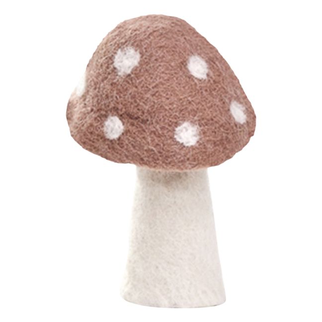 Dotty Felt Decorative Mushroom | Pale pink