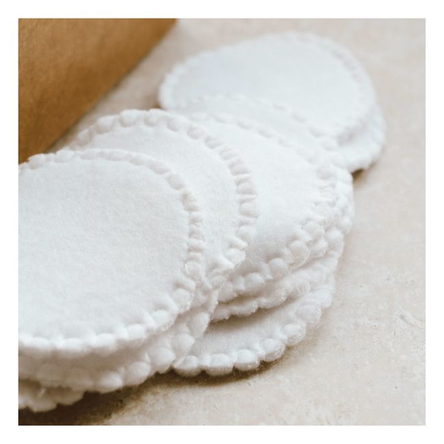 Organic Cotton Reusable Cloths - Set of 15 White