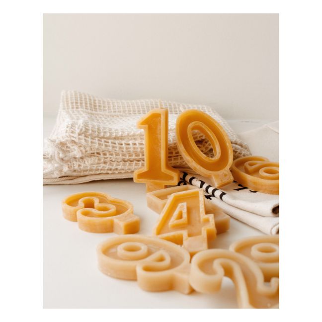 Beeswax Birthday Candle - 2 | Orange