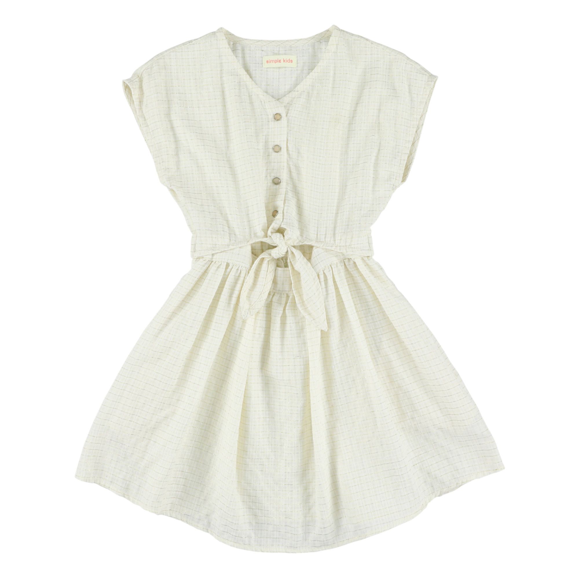 Simple Kids - Robe Nouée - Fille - Blanc