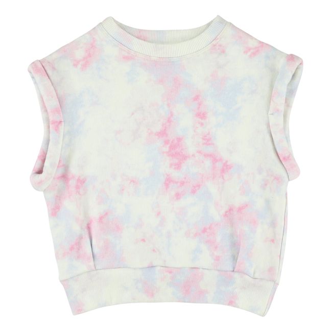 Top sin mangas Tie and Dye Rosa