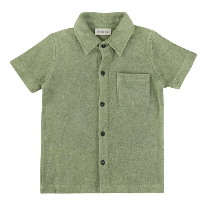 boys olive green shirt
