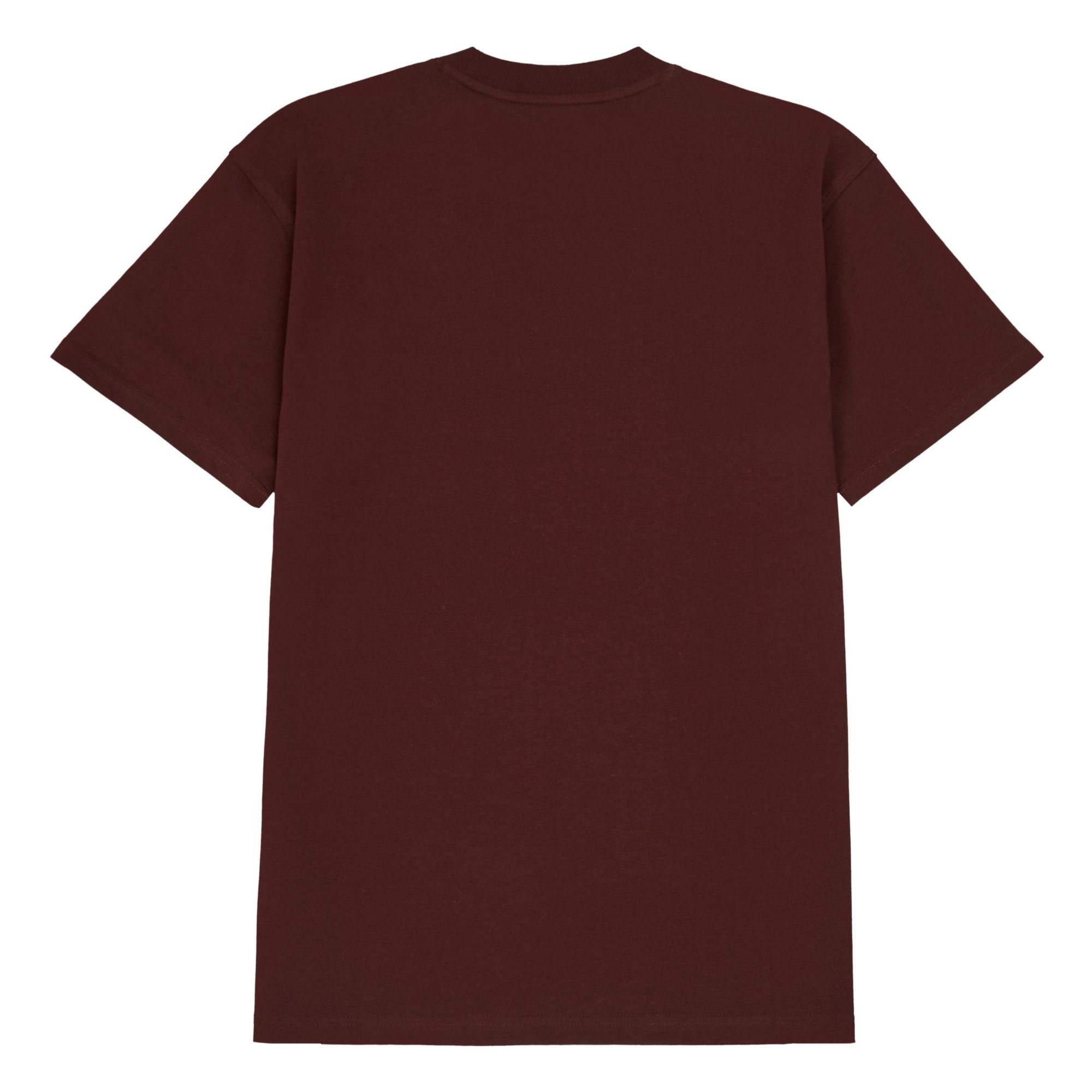 American Script Organic Cotton T-shirt Burgundy- Product image n°2