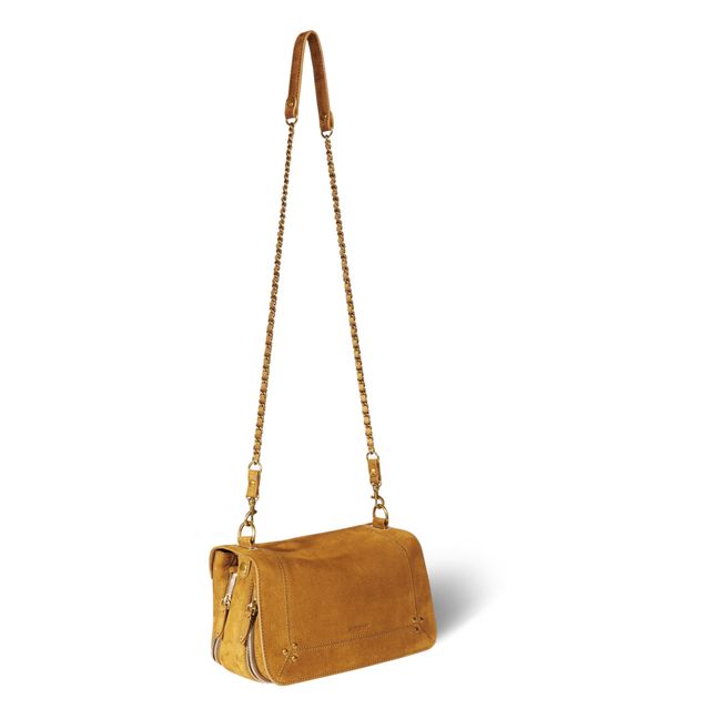 Bobi Bullhide Leather Crocodile Print Bag | Honey