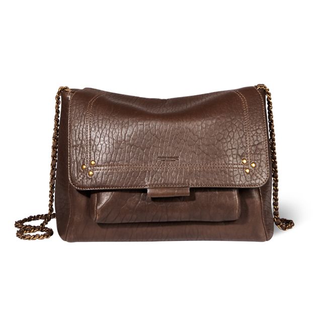 Lulu Lambskin Leather Bag - L Brown