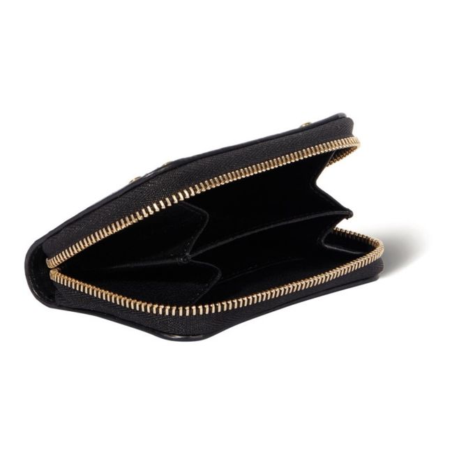 Henri Lambskin Leather Wallet Black