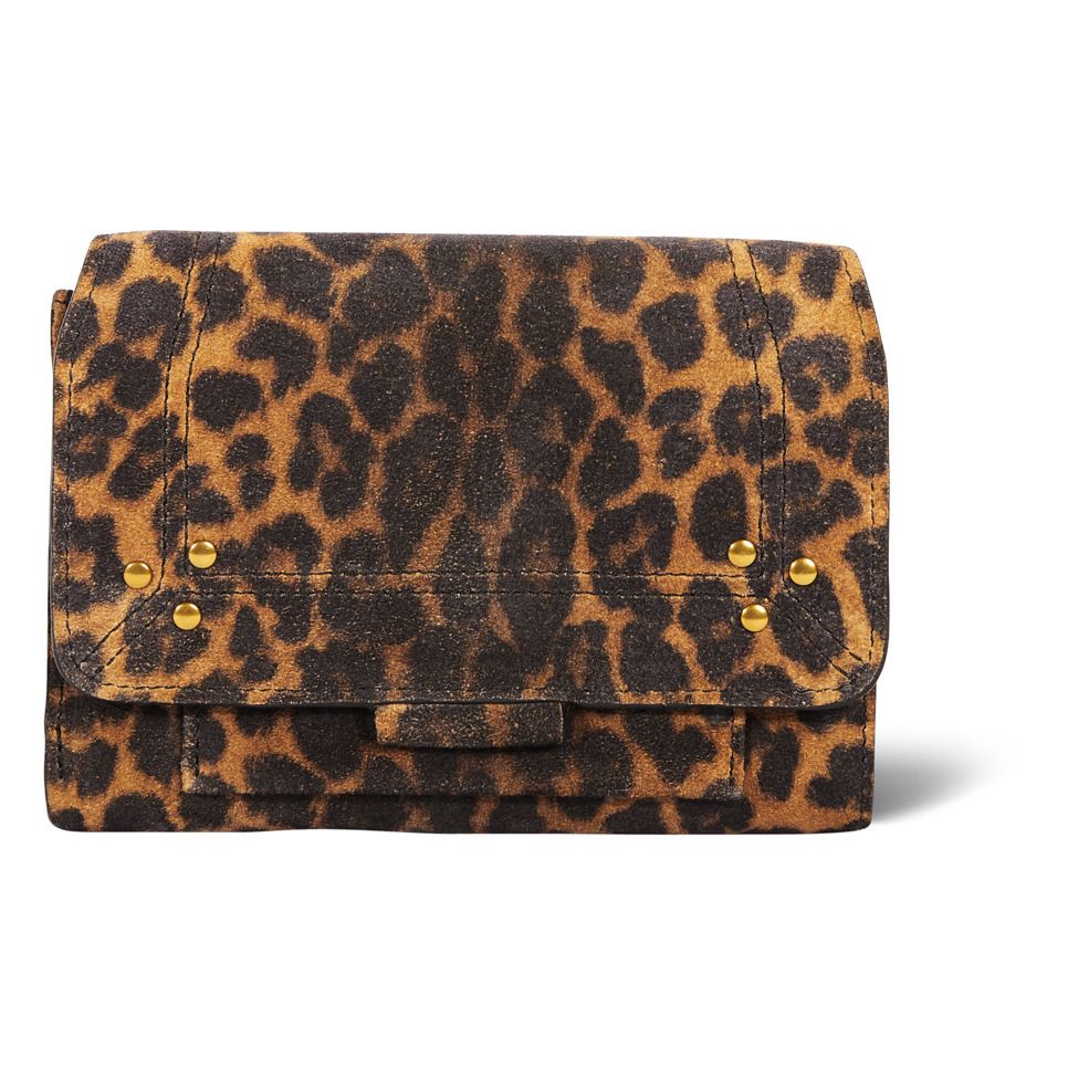 Cartera Lulu de piel de cordero Leopardo Marrón Jérôme Dreyfuss Moda Adulto