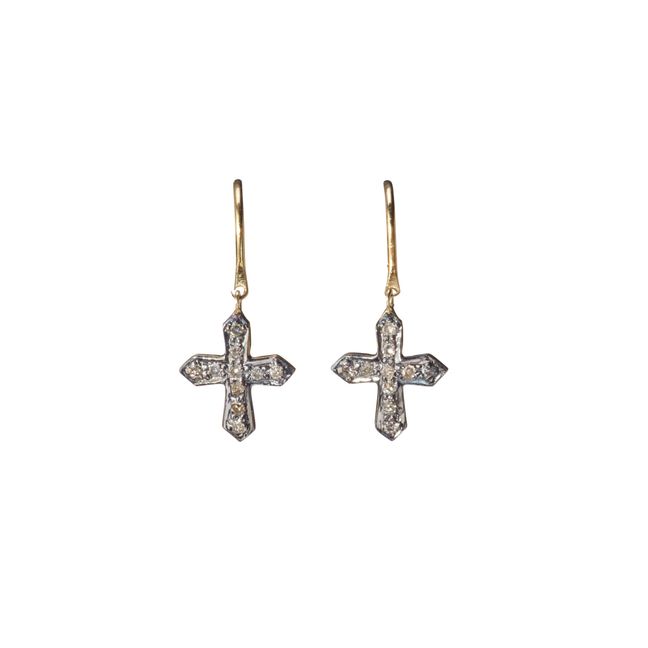 Cross D Earrings | Diamant