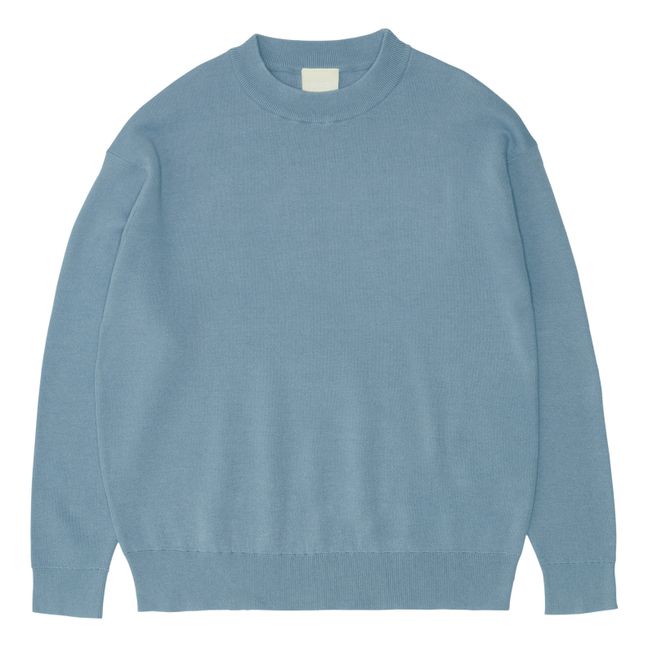 Sweatshirt aus Bio-Baumwolle Hellblau