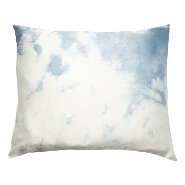 Funda de almohada de seda | Tie&dye indigo