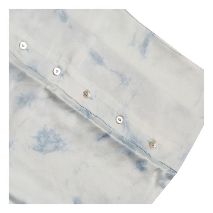 Kissenbezug aus Seide | Tie&dye indigo- Produktbild Nr. 4