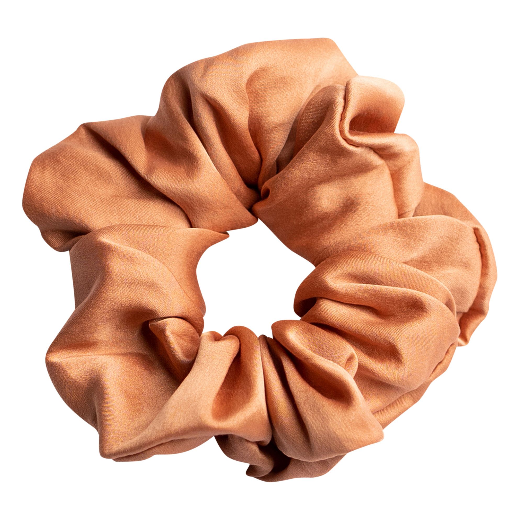 Nonchalance - Chouchou en soie - Rouge brique