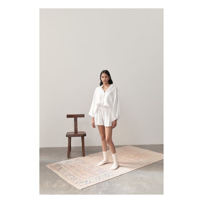03 Linen Top & Bottom Set | White