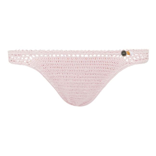 Classic Crochet Bikini Bottoms Pink