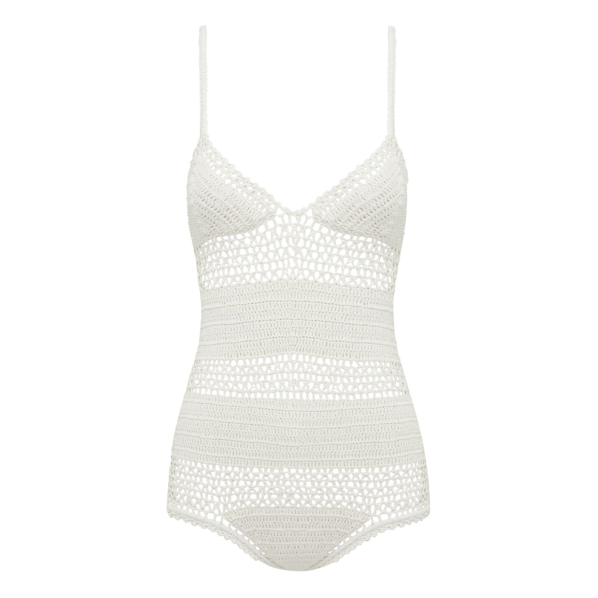 Babydoll Crochet Swimsuit Natural- Product image n°0