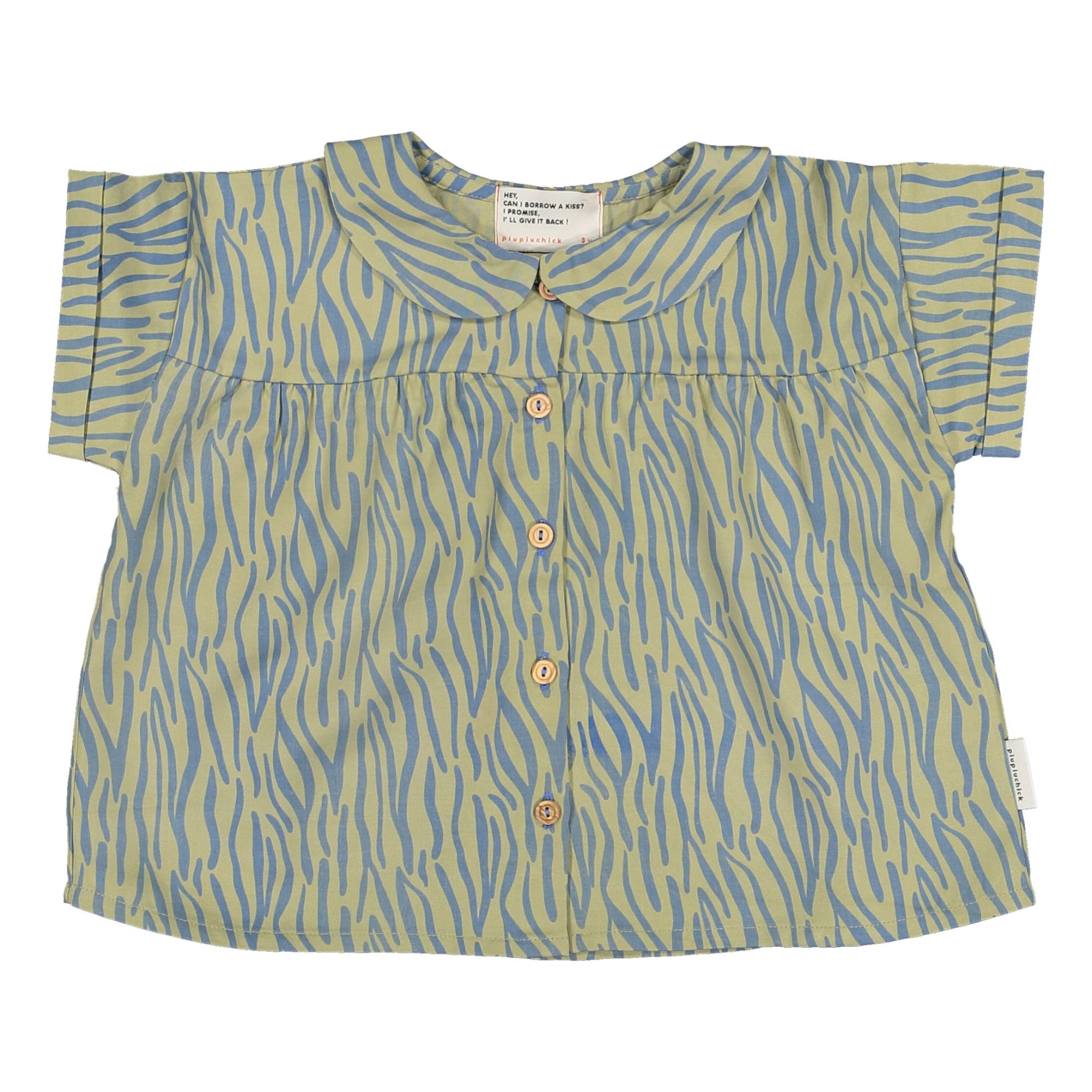 Piupiuchick - Blouse Animal - Fille - Vert