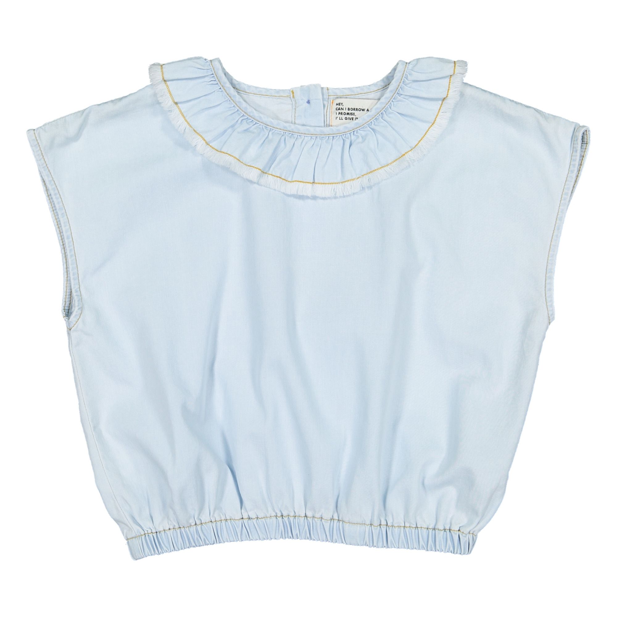 Piupiuchick - Blouse Col - Fille - Bleu Clair