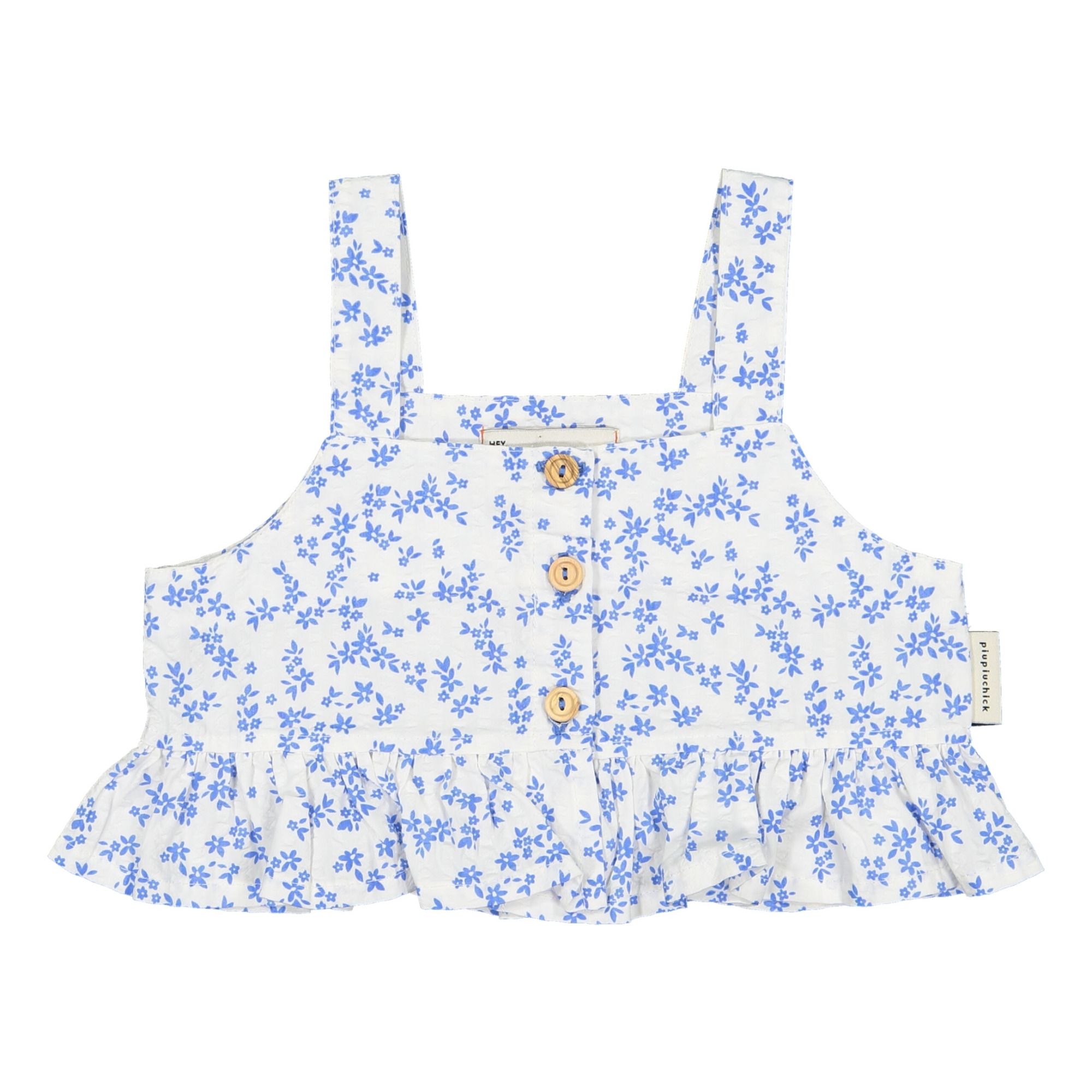 Piupiuchick - Top - Fille - Bleu