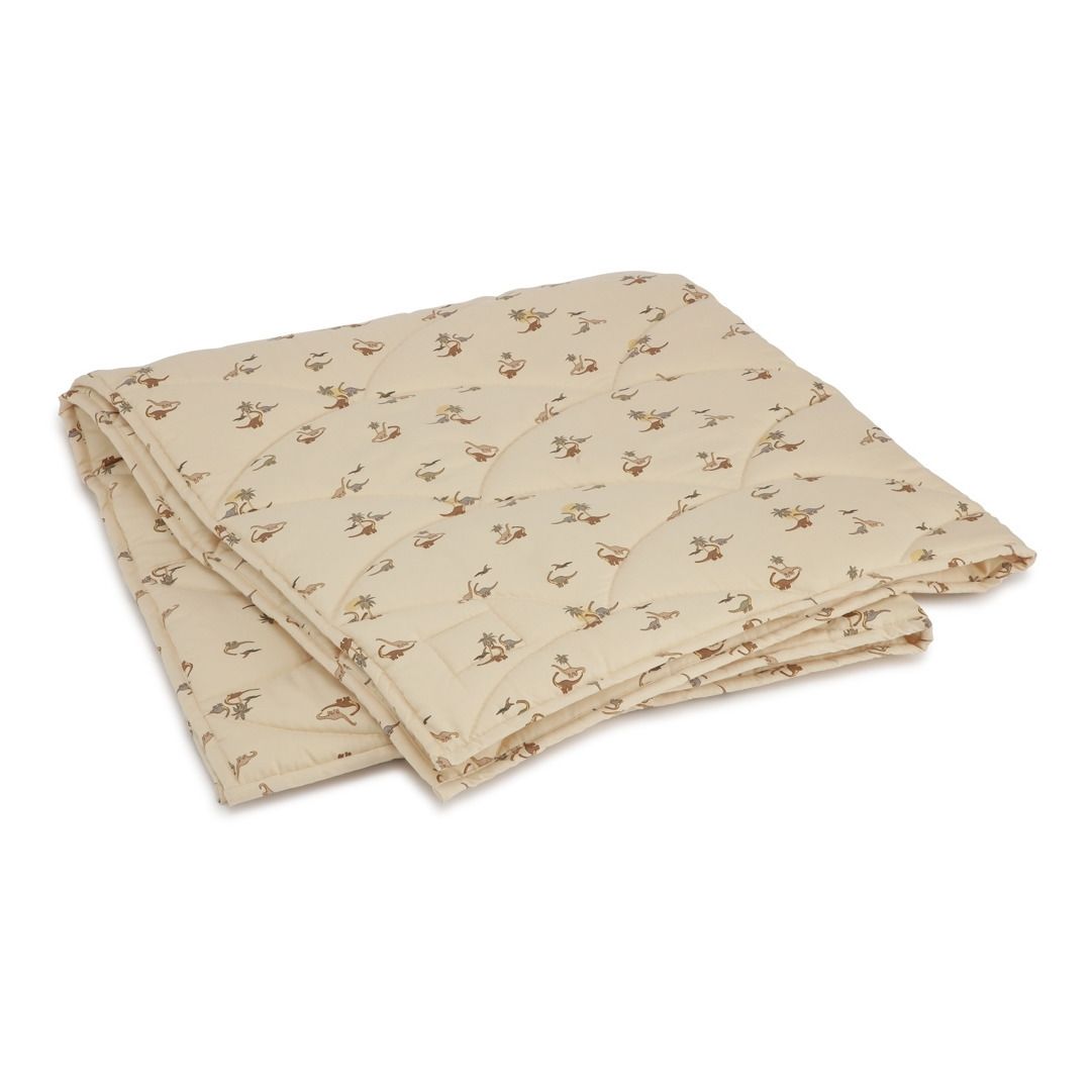 Quilted Organic Cotton Blanket Ochre- Product image n°0