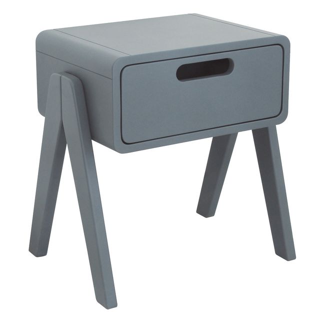 Little Robot bedside table - dark grey Mid grey