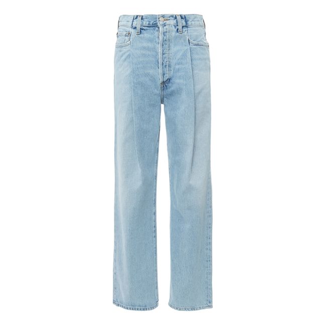 Fold Waistband Organic Cotton Jeans Sideline