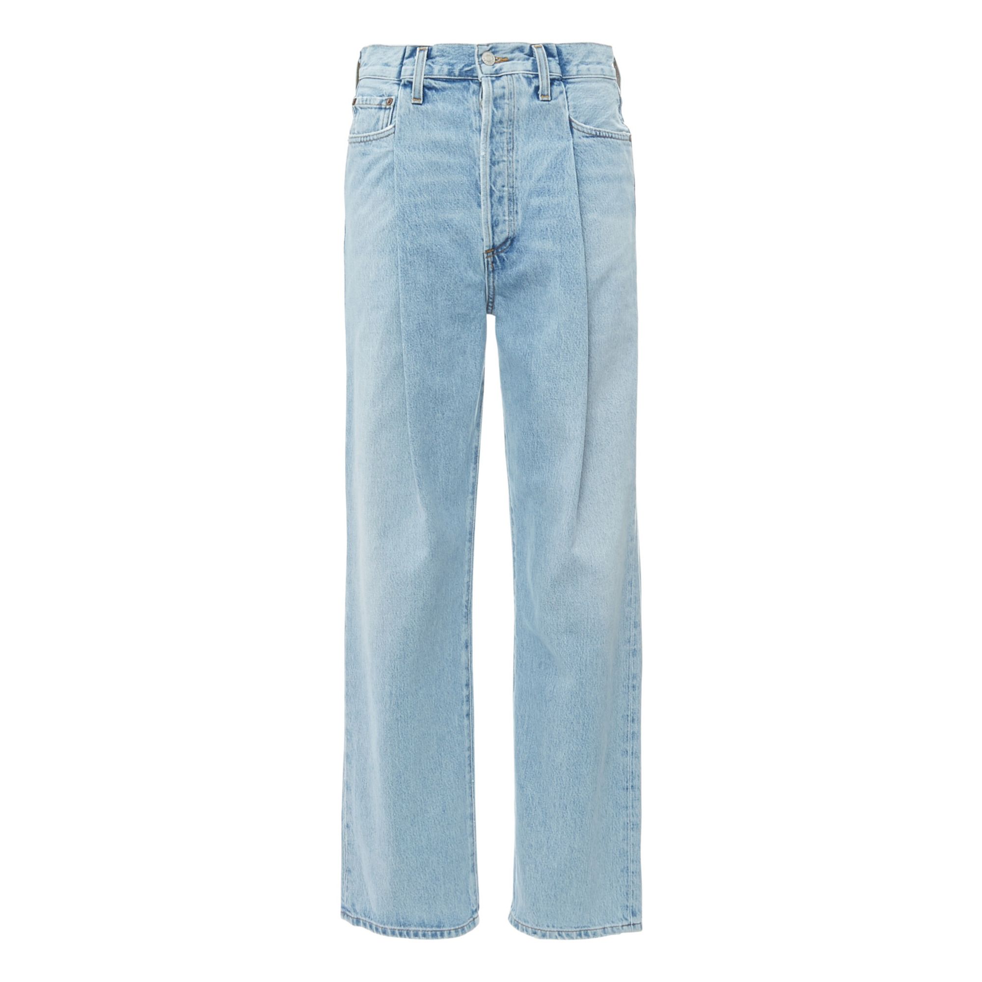 Fold Waistband Organic Cotton Jeans Sideline