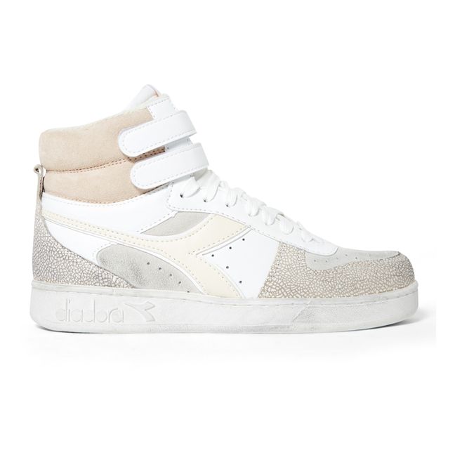 Icona Velcro High-Top Sneakers Bianco