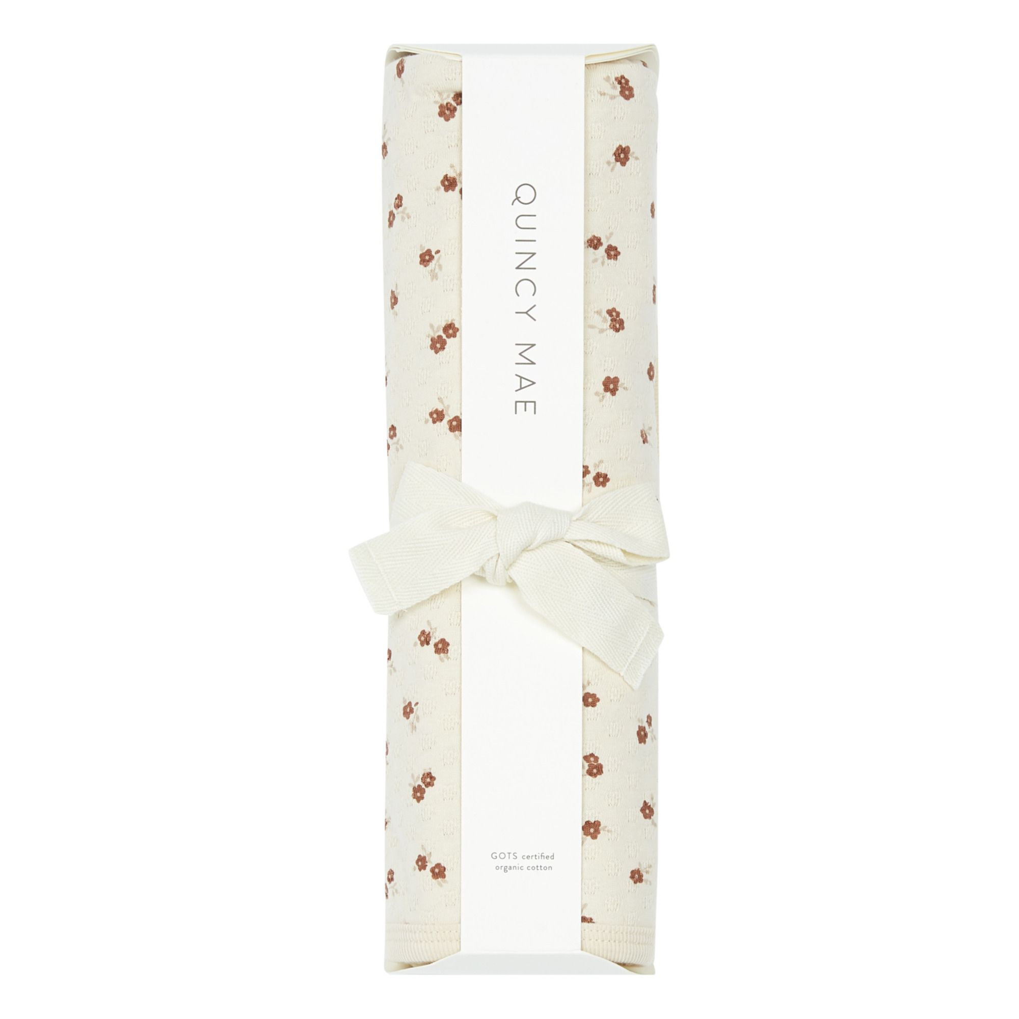 Quincy Mae - Couverture Pointelle Coton Bio - Ecru