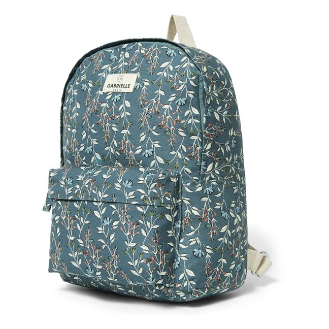 Cotton Backpack Blu marino