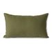 Rectangular Striped Velvet Cushion Verde Kaki- Miniatura produit n°3