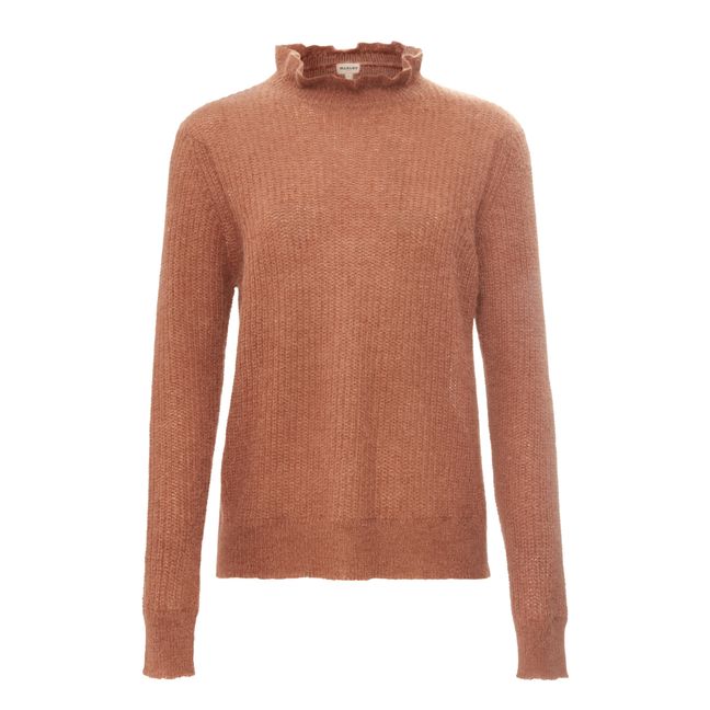 Gisèle Alpaca and Mohair Jumper - Women’s Collection - Rosso mattone