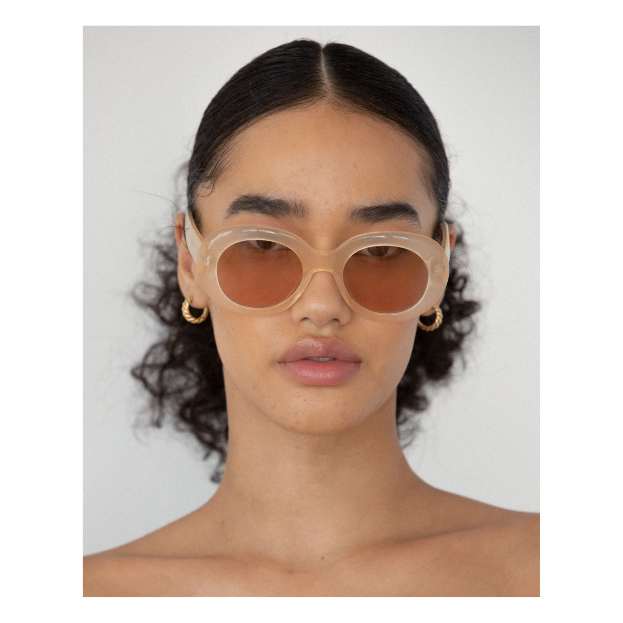 Lunettes De Soleil Margot Abricot Lu Goldie Mode Adulte Smallable