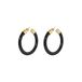 Corne Hoop Earrings Negro- Miniatura produit n°0