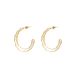 Fuliwa Hoop Earrings Gold- Miniature produit n°0