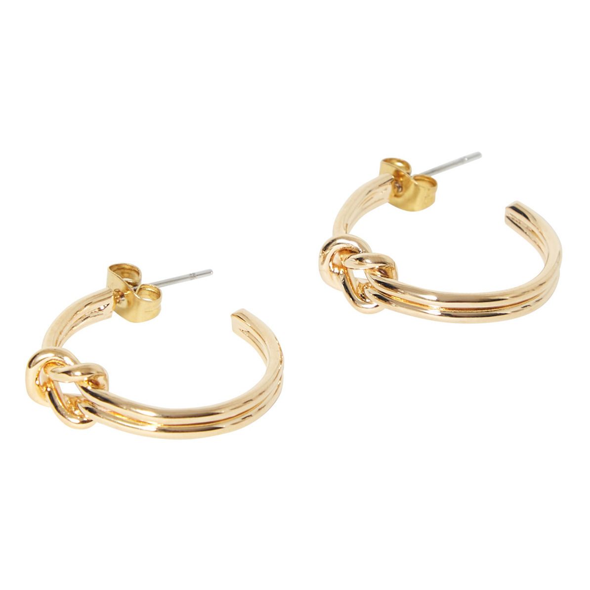 Sayo Hoop Earrings Dorado- Imagen del producto n°2