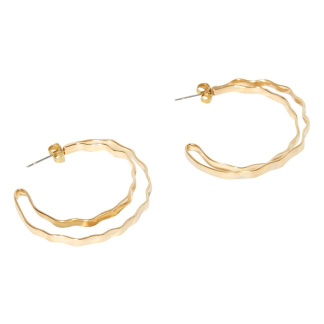 Fuliwa Hoop Earrings | Gold