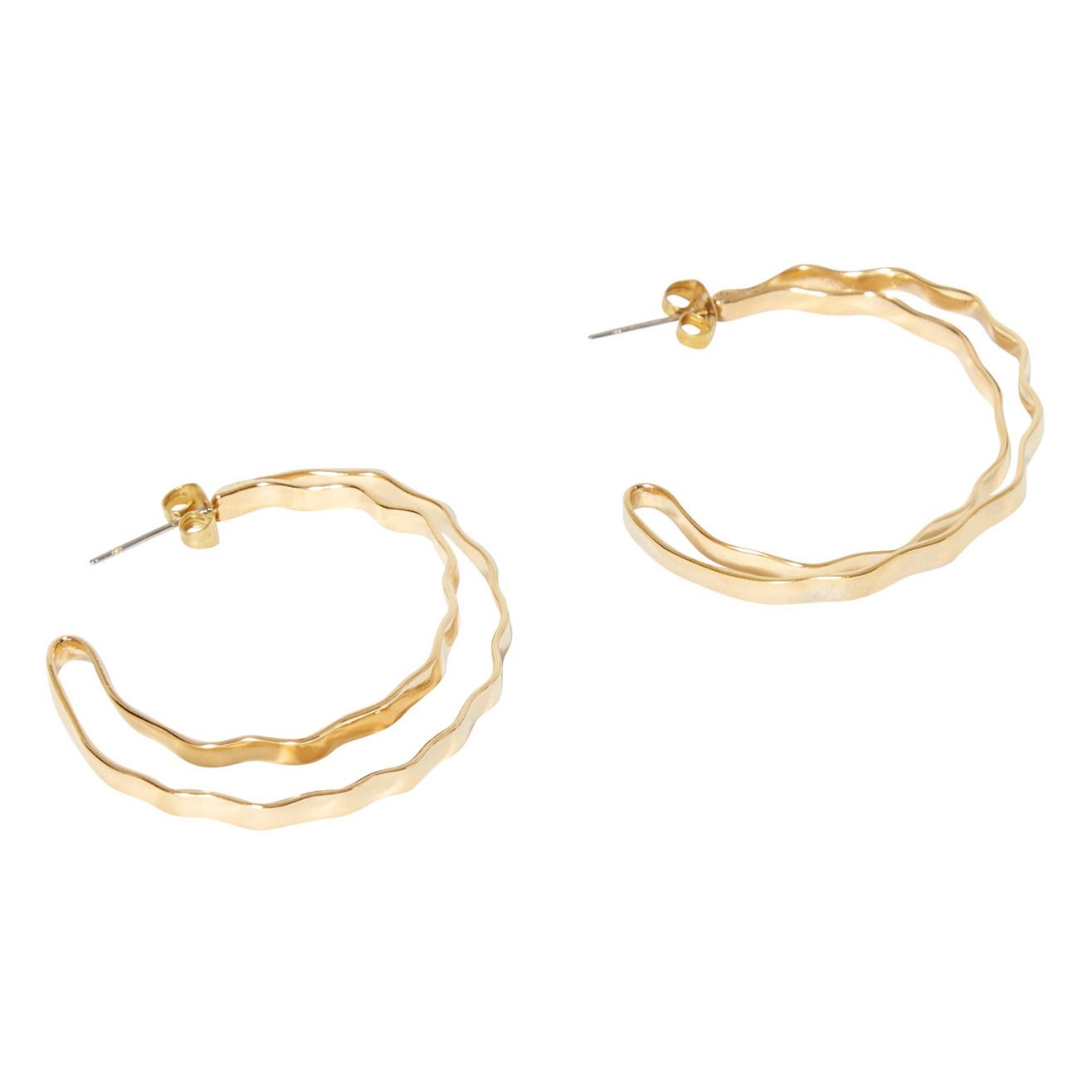 Fuliwa Hoop Earrings Gold- Product image n°1