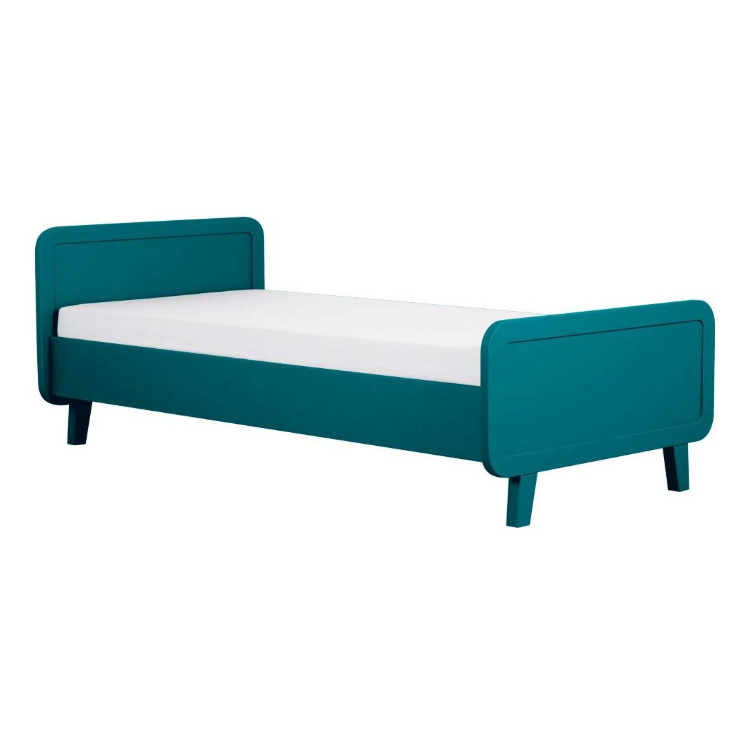Laurette - Lit rond 90x200 cm - Bleu canard