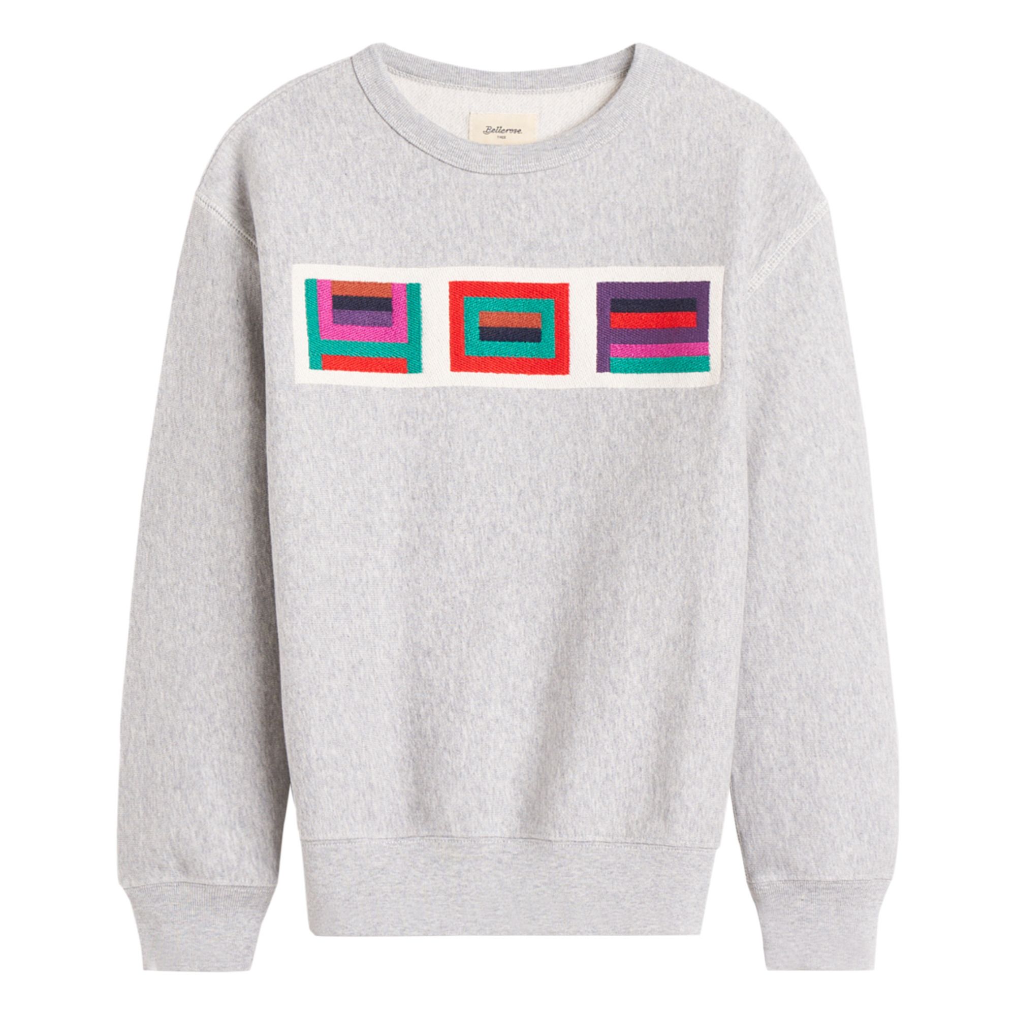 Bellerose - Sweat Fago Uni - Fille - Gris chiné clair