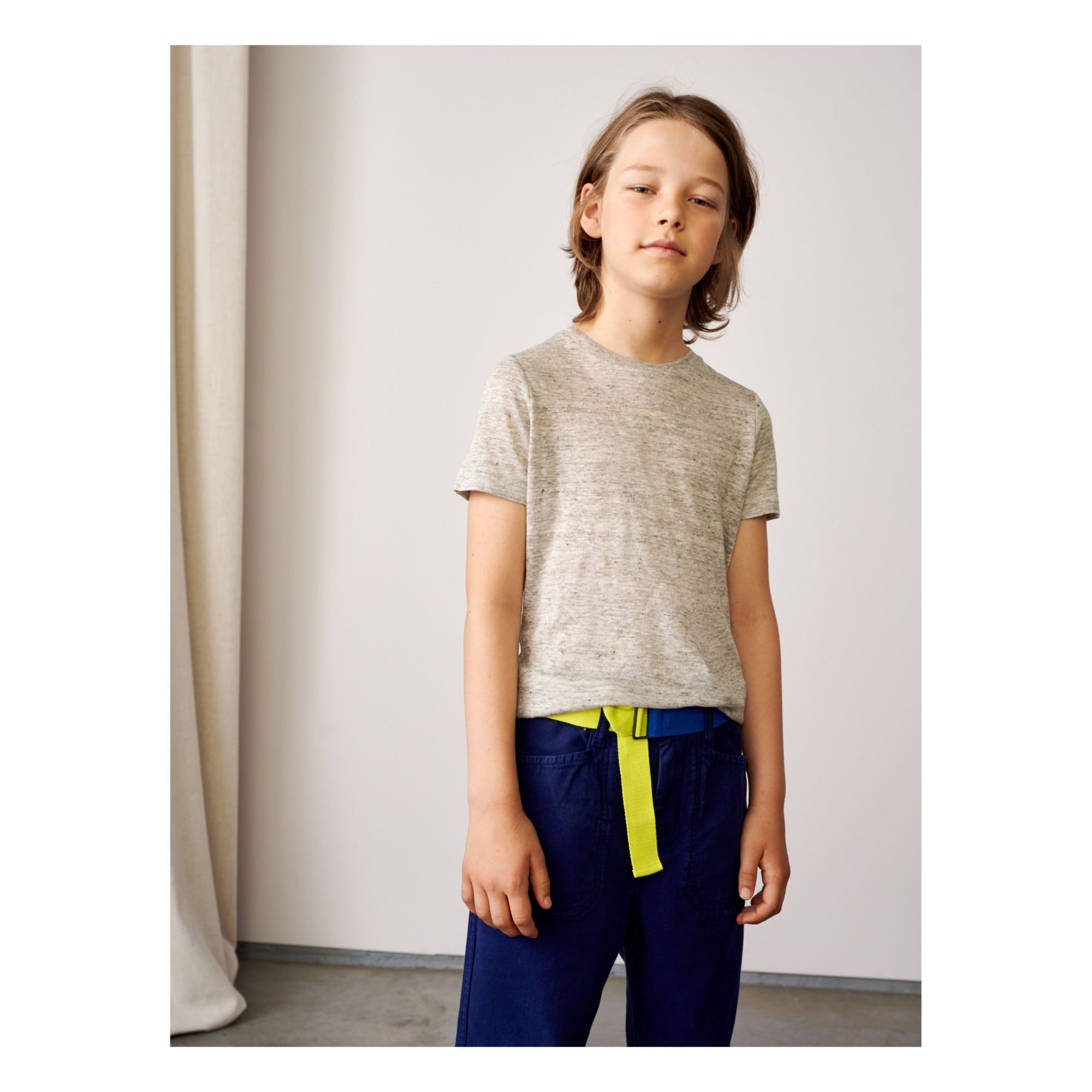 Camiseta Mogo de lino Gris- Imagen del producto n°1