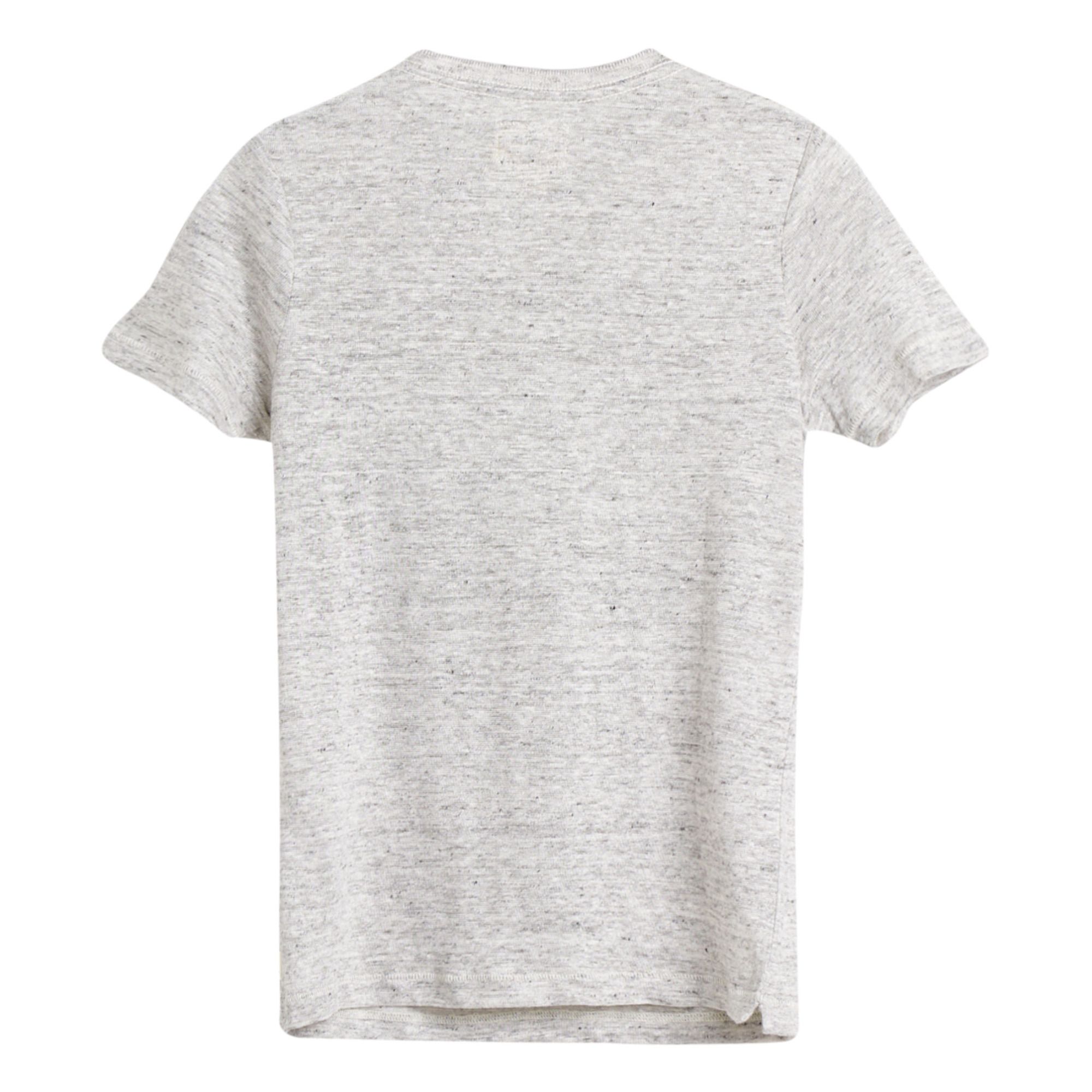 Camiseta Mogo de lino Gris- Imagen del producto n°5