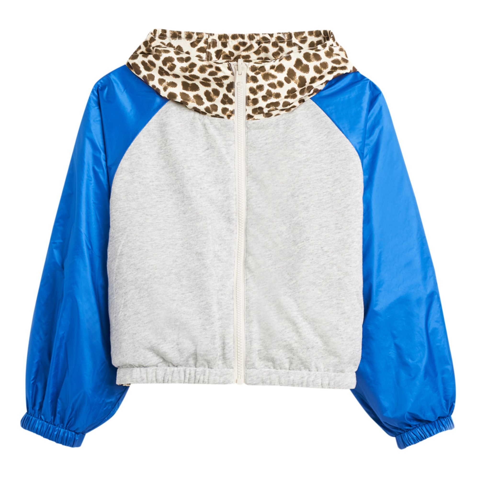 Harrod Reversible Leopard Print Jacket Grey- Product image n°1
