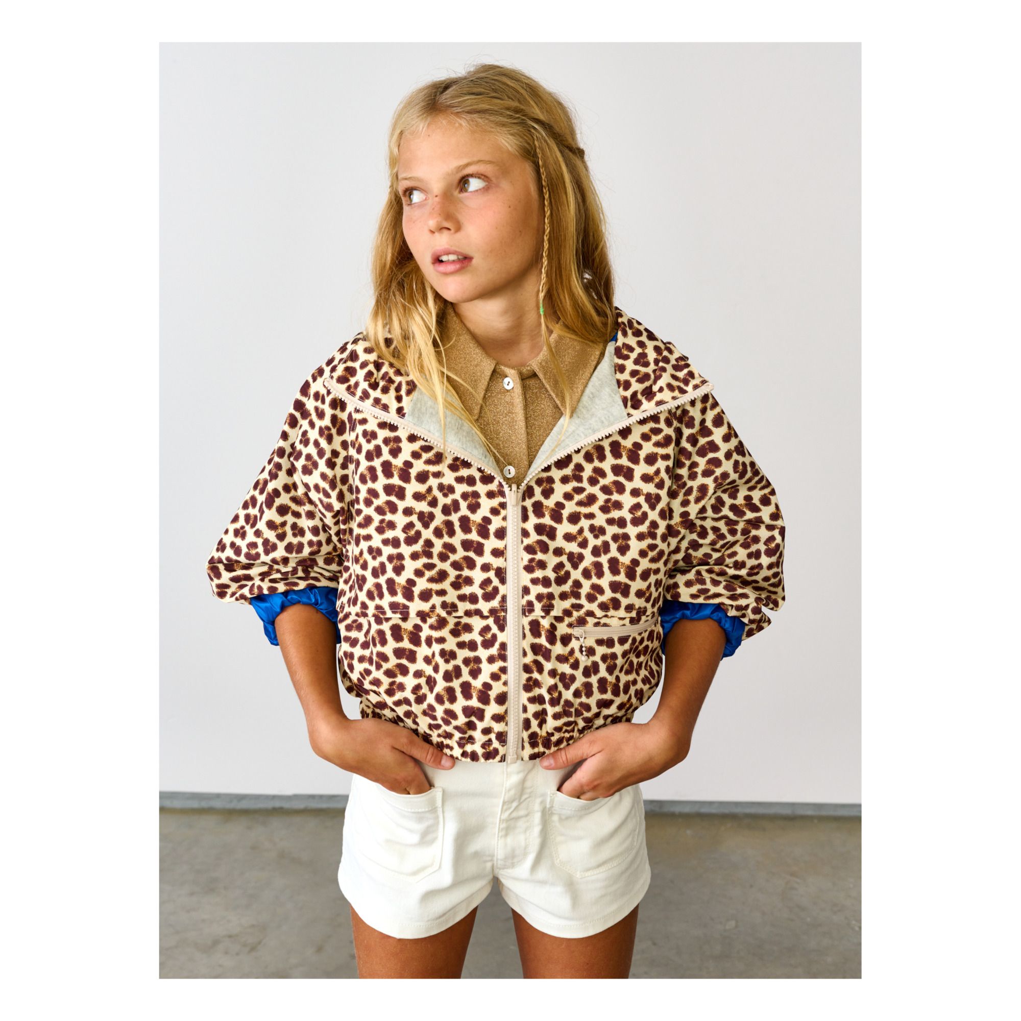 Harrod Reversible Leopard Print Jacket Grey- Product image n°2