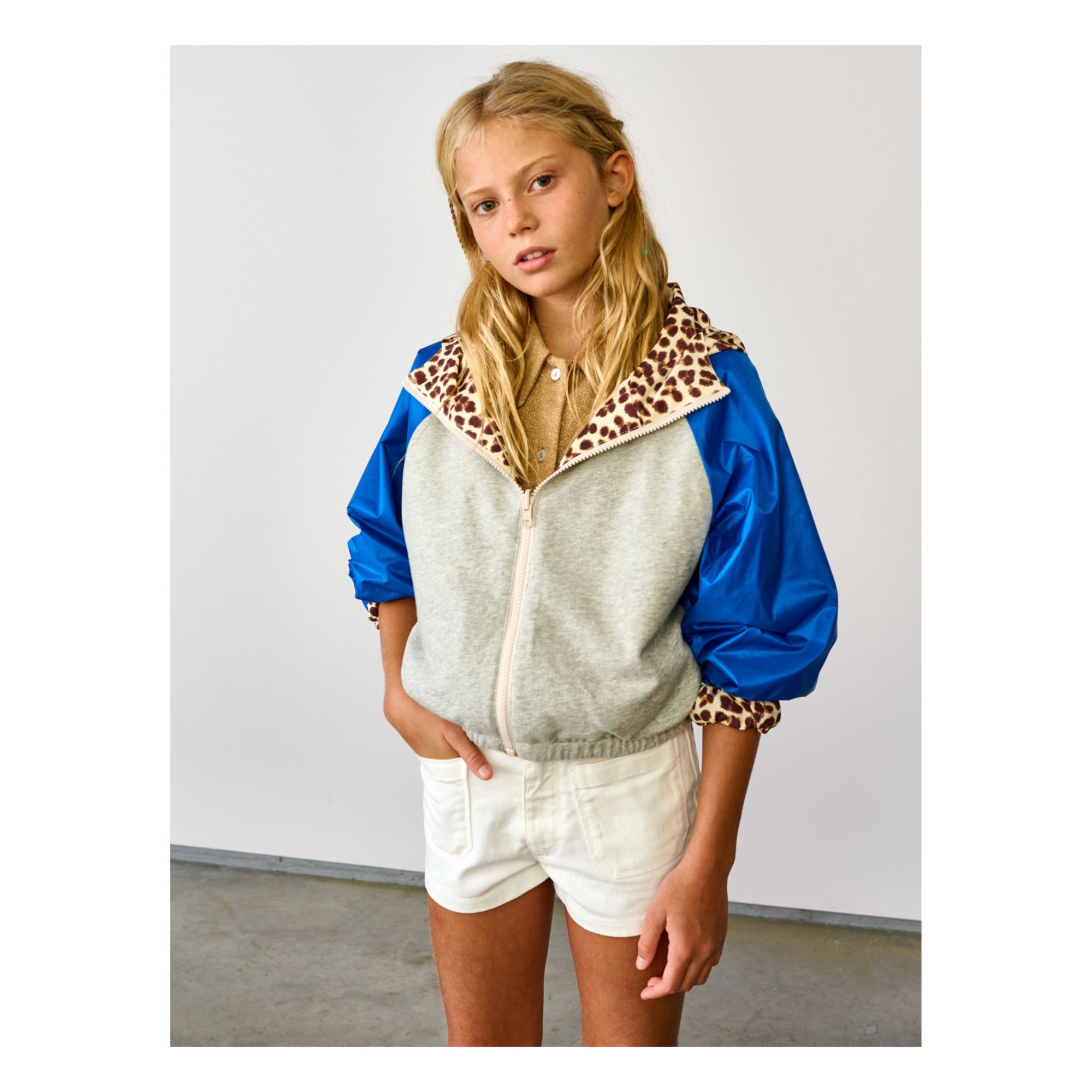 Harrod Reversible Leopard Print Jacket Grey- Product image n°3