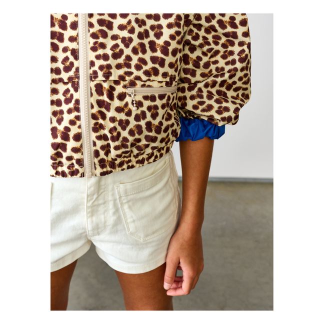 Harrod Reversible Leopard Print Jacket Grey