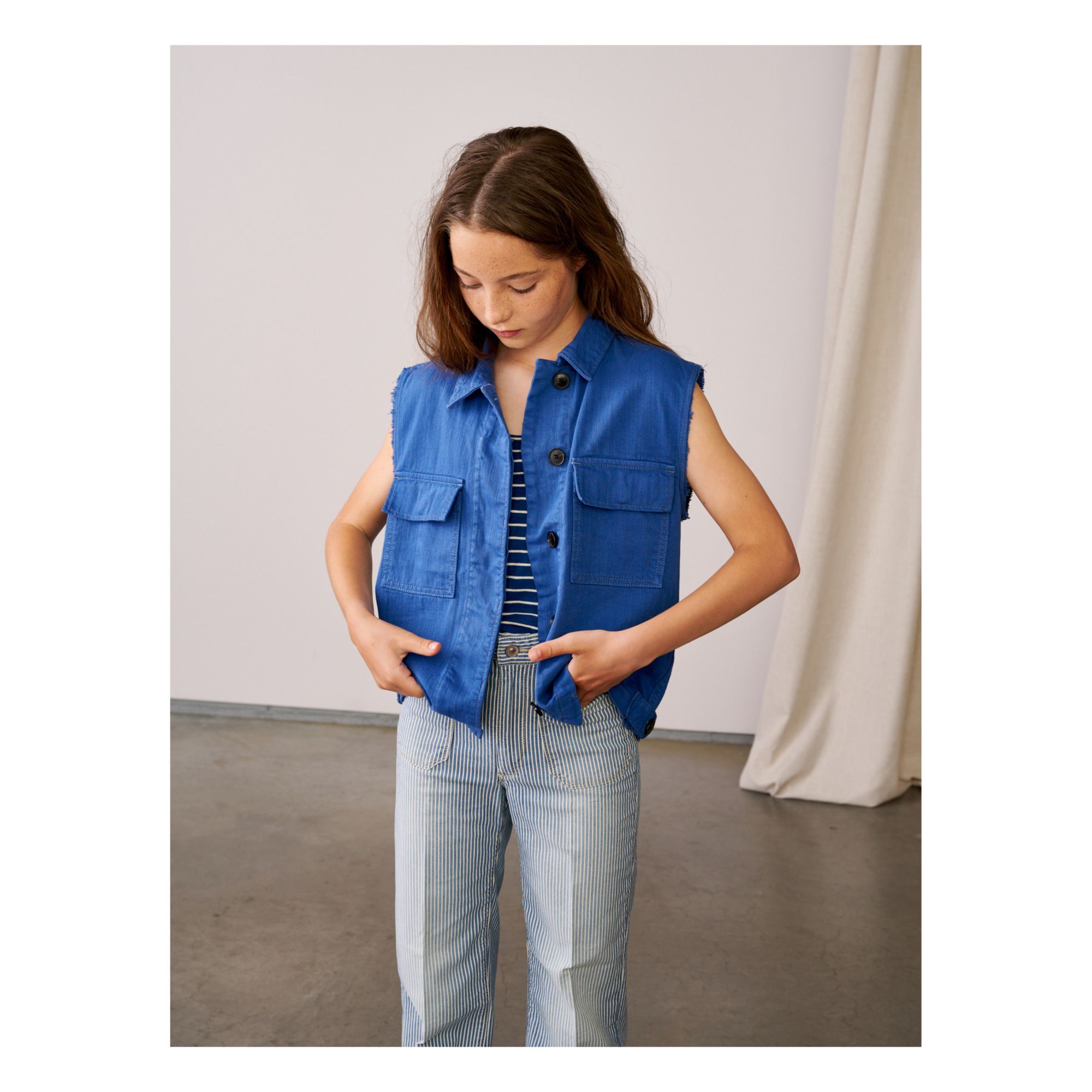 Pumpkin Vest Indigo blue- Product image n°3