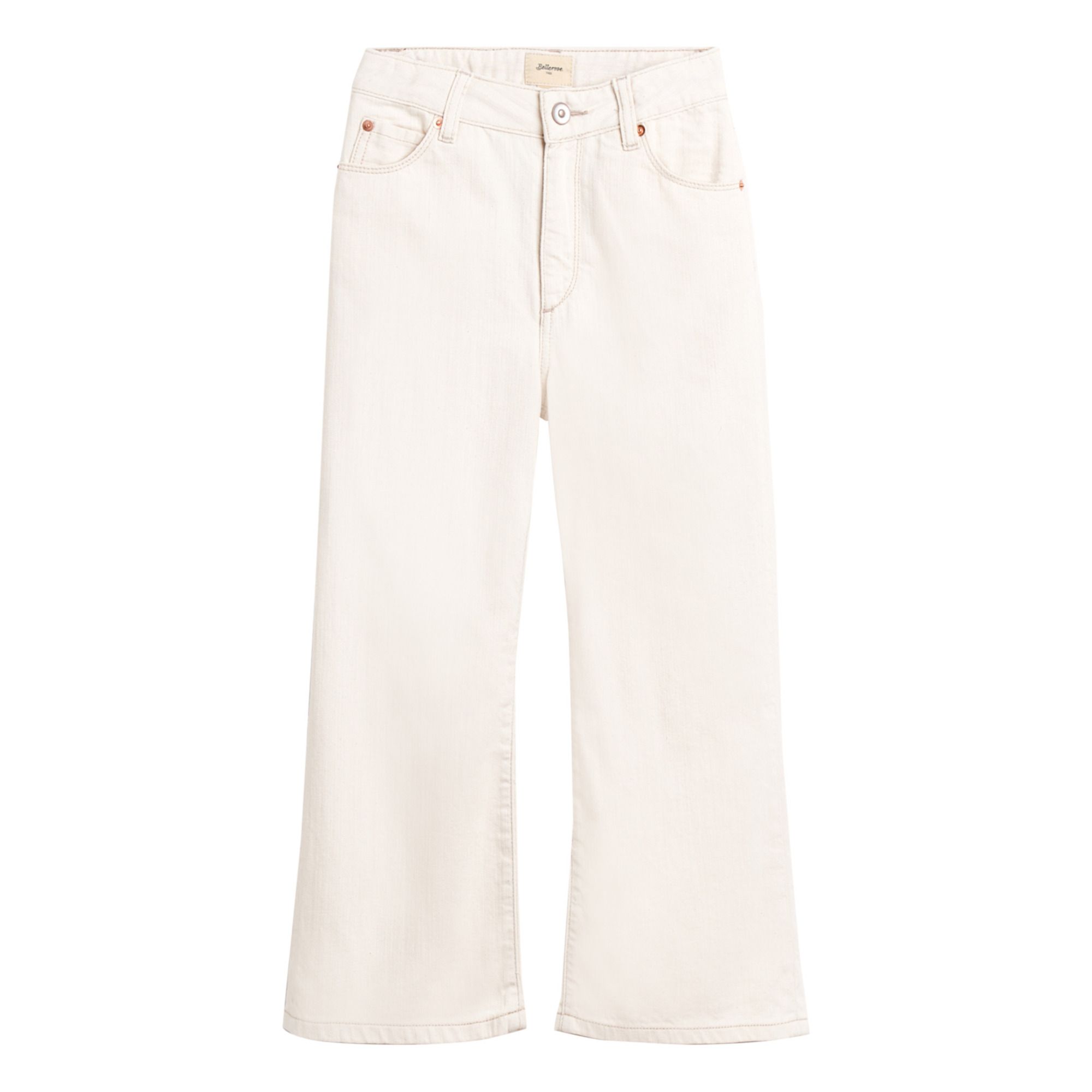 Jean Popies Blanc Casse Bellerose Mode Adolescent Enfant